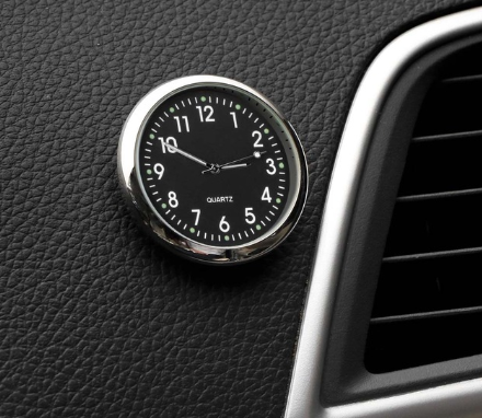 Car Adhesive Clock, Minimalist Dial, Quartz Timepiece