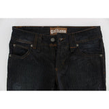 John Galliano Blue Cotton Bootcut Jeans