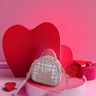 Pink Girly Heart Series Fashion Makeup Messenger Bag
