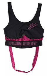 Plein Sport Black Fuchsia Logo Athlete Hannah Bra Underwear