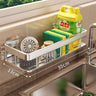 Wall-Mounted Kitchen Storage Rack with Drain Basket