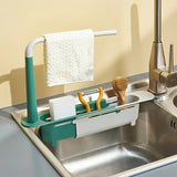Adjustable Telescopic Sink Storage Rack and Organizer