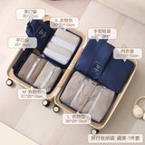 7-Piece Travel Packing Cubes Set for Clothes Storage