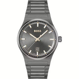 Hugo Boss Gray Stainless Steel Dress Watch