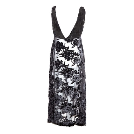 Lardini Black Viscose Cocktail Dress