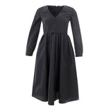 Lardini Black Polyester Cocktail Dress