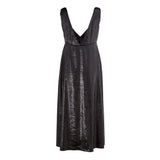 Lardini Black Polyester Cocktail Dress