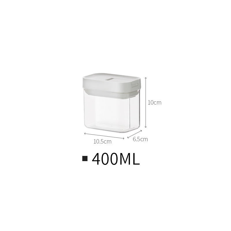 Stackable Plastic Food Storage Containers for Kitchen