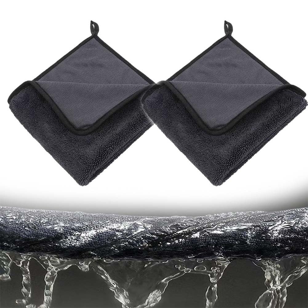Shiny Wipes Shower Cleaning Cloths Streak Free Microfiber Towels Ultra Absorbent Bath Drying Towel Reusable Absorbent Cubicles Cloth for Bathroom Microfiber Car Cleaning Cloths(2pcs11.81 x 11.81i