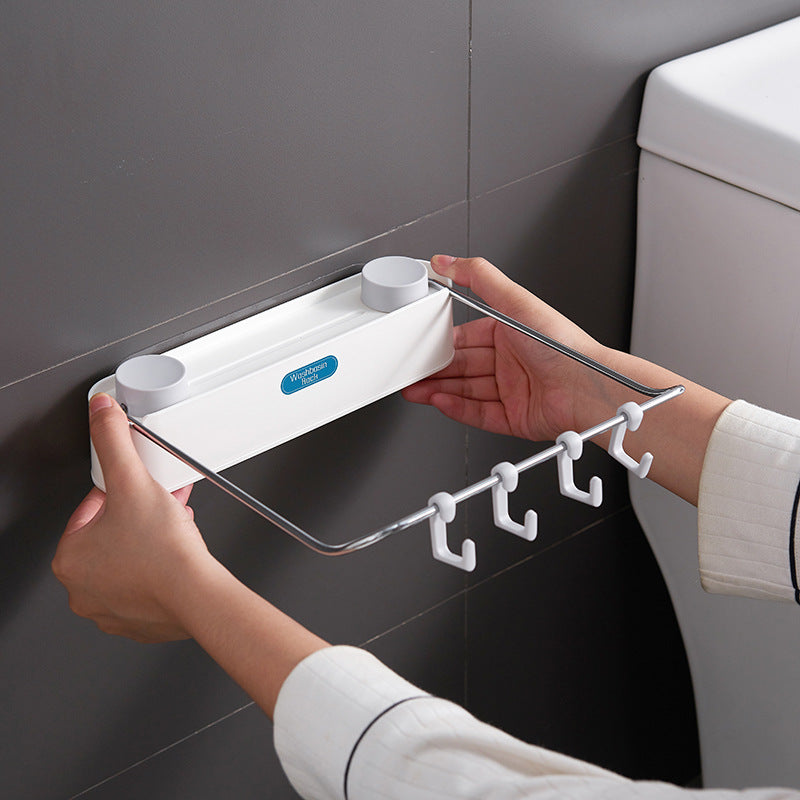 Wall-Mounted Basin Storage Rack for Bathroom