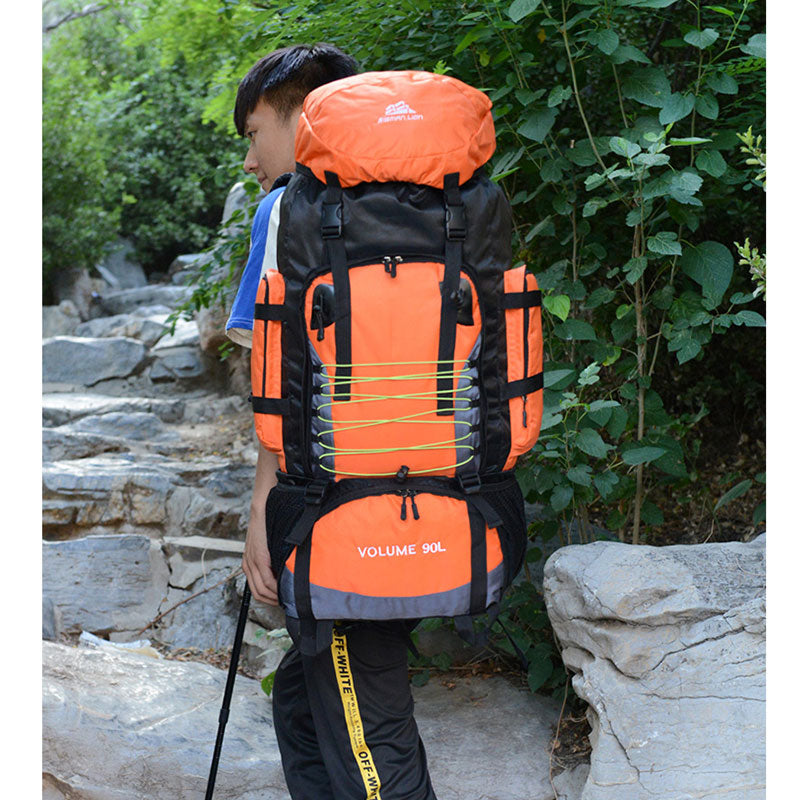 90L Waterproof Hiking Backpack for Camping and Travel