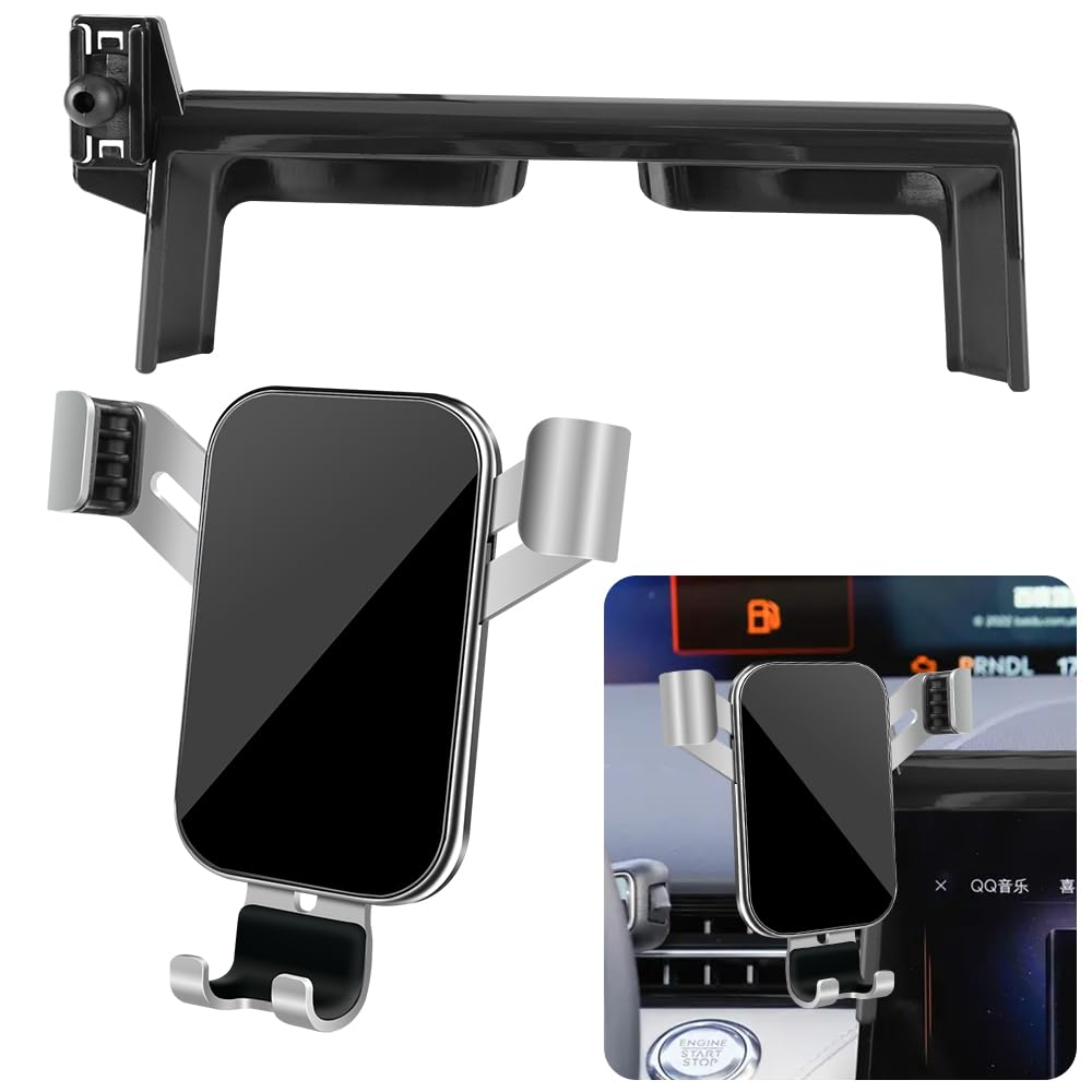 LUNQIN Car Phone Holder for Lincoln Nautilus 2024 2025 SUV Auto Interior Accessories Best Cell Phones Mount Cellphone Mobile Cradle Charging Navigation Bracket Screen Stand Accessory