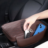 Universal Leather Memory Foam Car Armrest Cushion Support