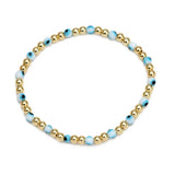 Women's New Eye Beads Bracelet Set