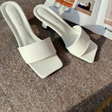 Simple Outdoor Roman Sandals with Square Head Design