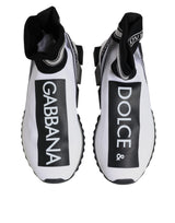 Dolce & Gabbana White Black Sorrento Socks Sneakers Shoes