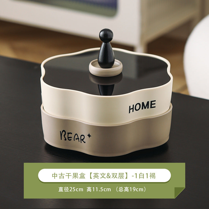 Elegant Multi-Layer Rotating Snack Organizer Tray