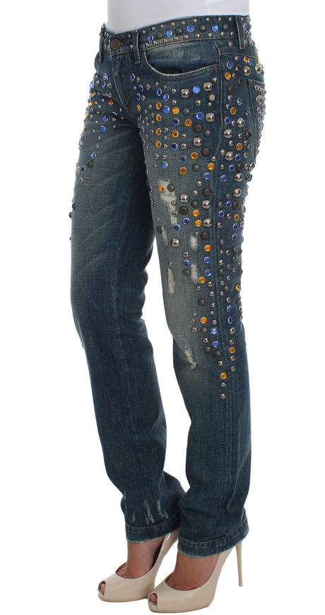 Dolce & Gabbana Enchanted Sicily Crystal Embellished Jeans