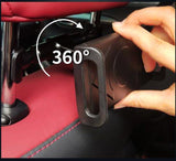 Car Phone Holder with 360° Rotating Backseat Support