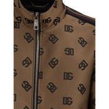 Dolce & Gabbana Bronze Polyester Shell Jacket