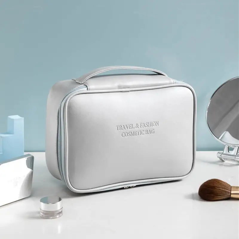 Waterproof PU Makeup Bag for Women - Toiletries Organizer