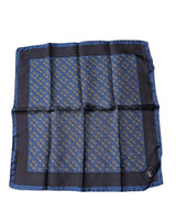 Dolce & Gabbana Blue Lady Bug Silk Square Handkerchief Scarf