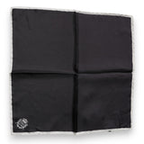 Dolce & Gabbana Black Crown Logo Square Handkerchief Scarf