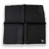 Dolce & Gabbana Black Crown Logo Square Handkerchief Scarf