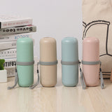 Wheat Straw Travel Portable Storage Cup Set