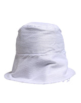 Dolce & Gabbana White Polyester Wide Brim Bucket Hat
