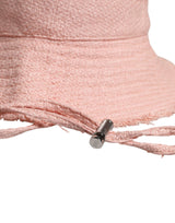 Dolce & Gabbana Pink Cotton Wide Brim Bucket Hat