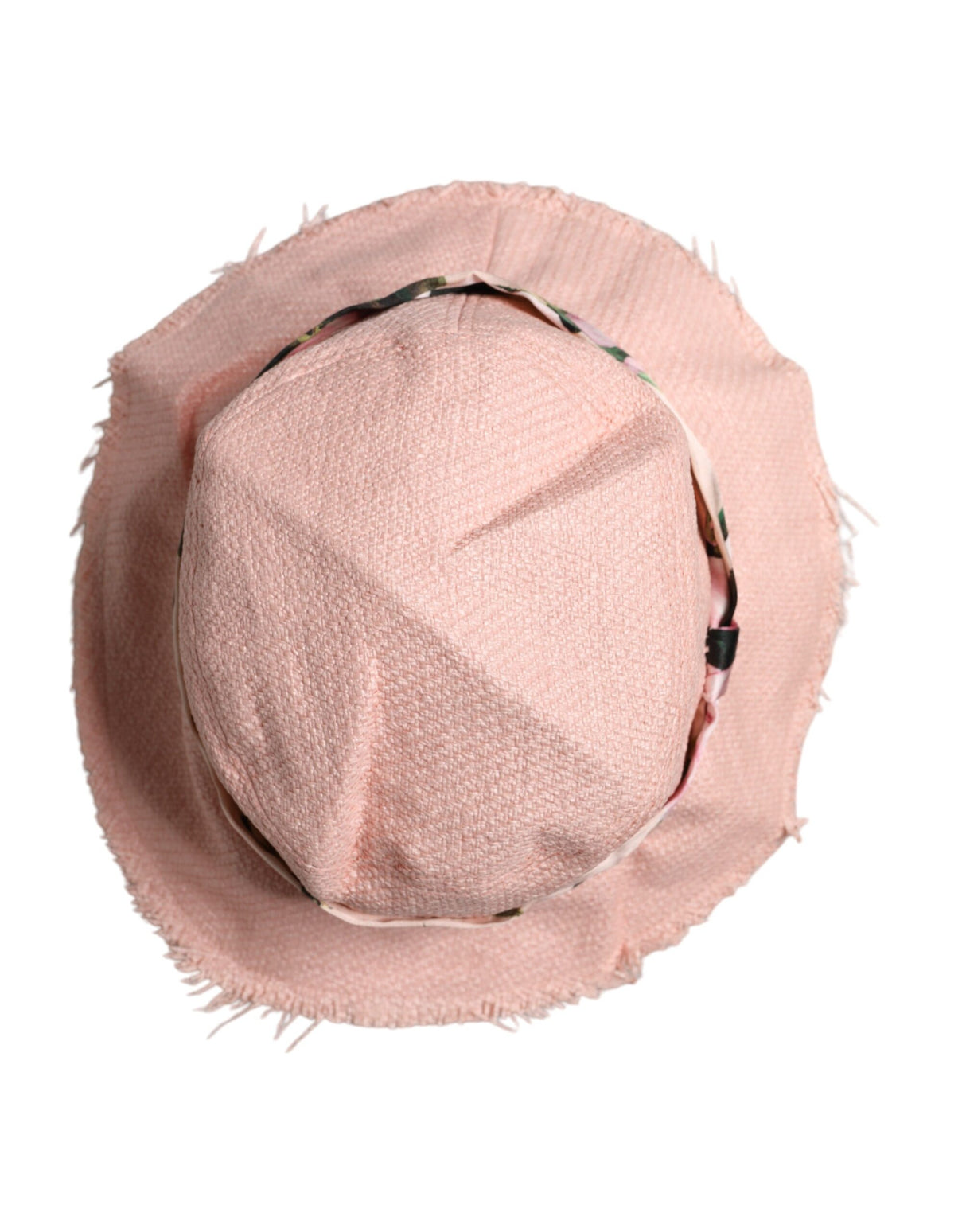 Dolce & Gabbana Pink Cotton Wide Brim Bucket Hat