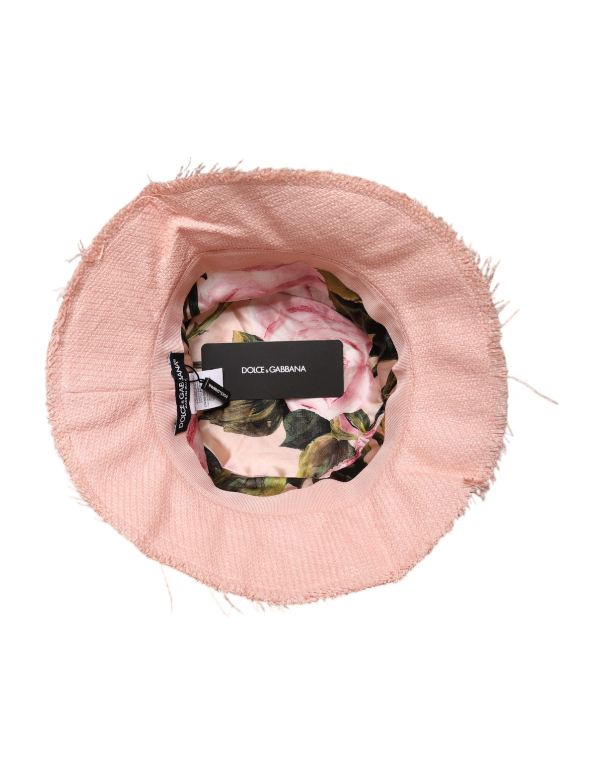 Dolce & Gabbana Pink Cotton Wide Brim Bucket Hat