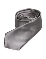 Dolce & Gabbana Metallic Silver Silk Adjustable Necktie Tie