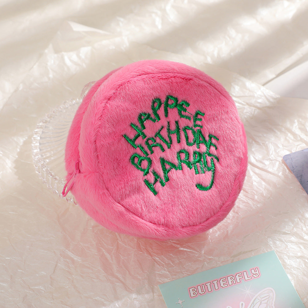 Mini Plush Cosmetic Bag for Women