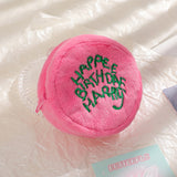 Mini Plush Cosmetic Bag for Women