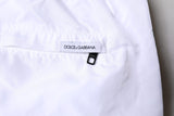 Dolce & Gabbana White Stripes Beachwear Shorts 2 Pc Swimwear