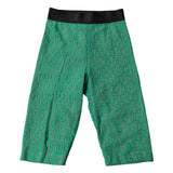 Dolce & Gabbana Green Logo Monogram Cropped Tights Underwear