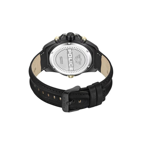 Police Black Artificial Leather Dress Watch