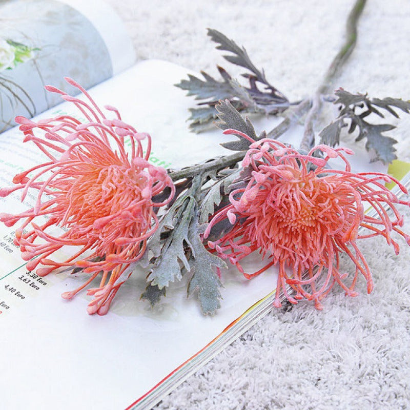 Artificial Flowers with 2 Heads for Home Decoration
