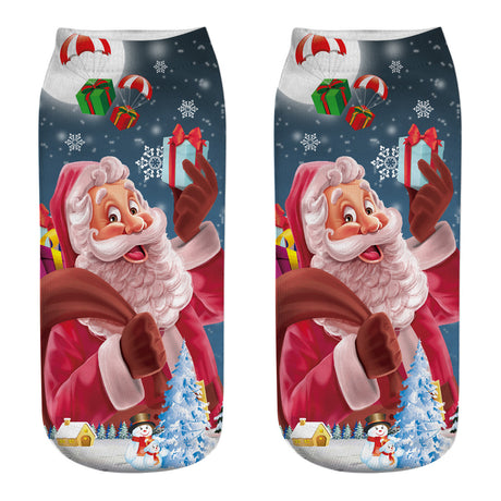 New 3D Printed Christmas Socks for Women