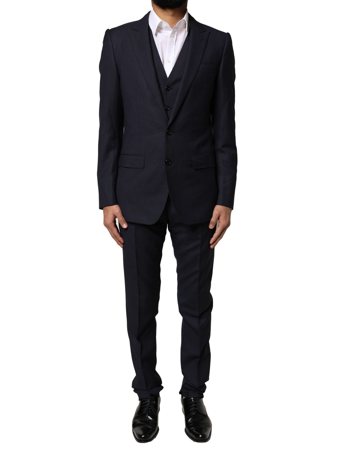 Dolce & Gabbana Black Fantasy MARTINI 3 Piece Formal Suit