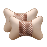 Leather Car Neck Pillow and Headrest