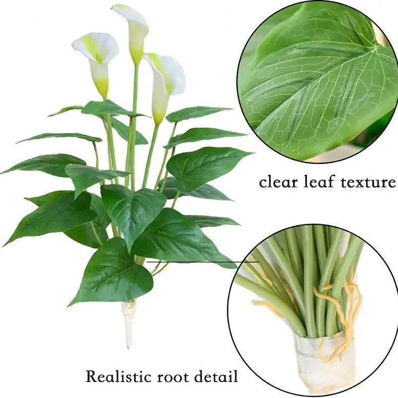 17-Inch Artificial Flower Plant for Home and Office Decor