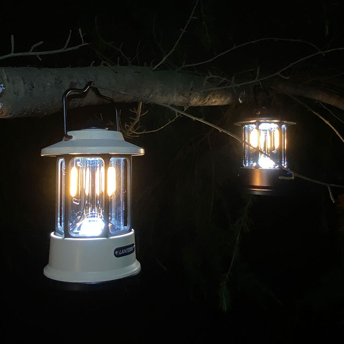 Retro Portable Emergency Tent Lights for Camping