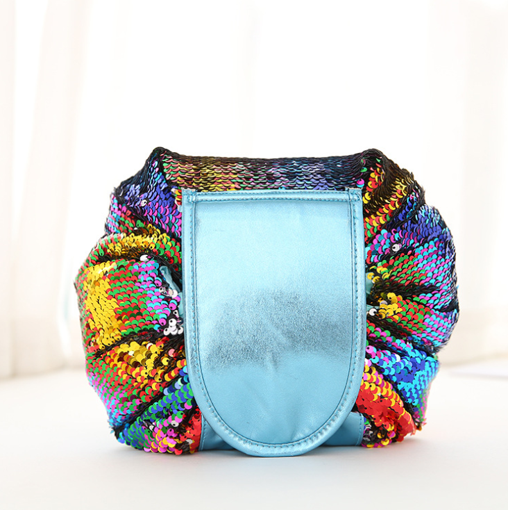 Reversible Sequin Makeup Bag - Mermaid Storage Pouch