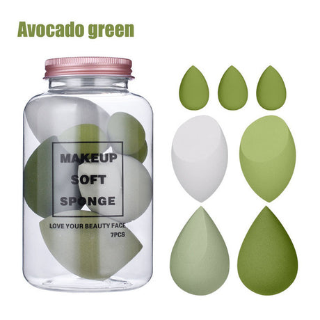 7 Can Makeup Egg Set with Floating Bottle & Mini Sponge