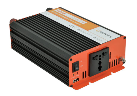 Mercury IMS1000-12 12VDC 1000W Inverter + USB 652.006UK