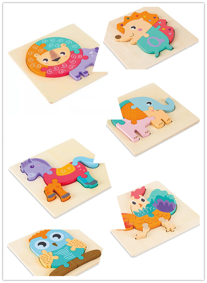 3D Cartoon Animal Puzzle for Kids - Educational Toy