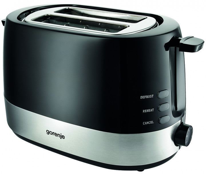 Gorenje Kitchen Toaster 850W 2 Slots 7 Heating Levels T850BK Black